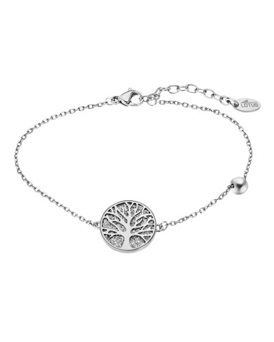 Lotus Bracelet Femme LS2225-2/1 Acier Argent Cristaux Bijou
