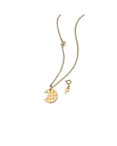 AN Jewels Collier Homme Acier Noir/Or - Design Élégant AV.NWGLB08Y
