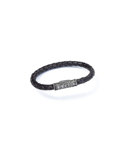 AN Jewels Pulsera Hombre Negra Acero Inoxidable - Diseño Elegante AA.P253SABK.M
