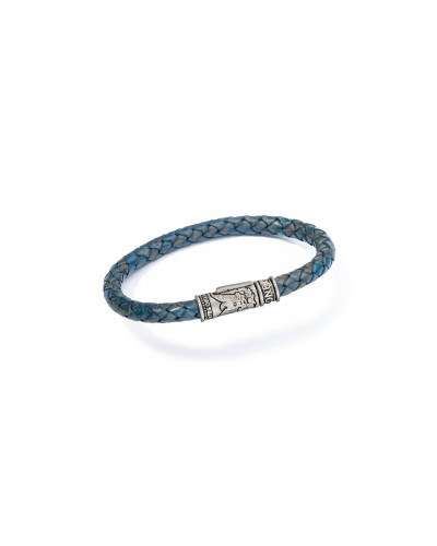 AN Jewels Pulsera Hombre AA.P253SABL.M - Acero Negro y Azul
