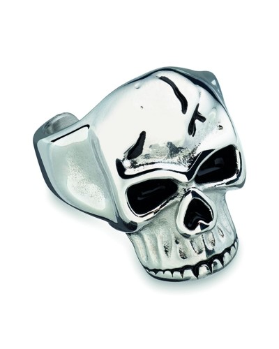 An Jewels Herrenring Edelstahl Schwarz Größe 11 - Modernes Design
