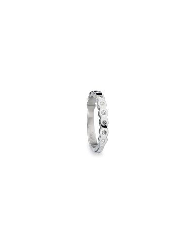 AN Jewels Bague Femme Argent 925 Zirconium Taille 7 - Élégante & Lumineuse
