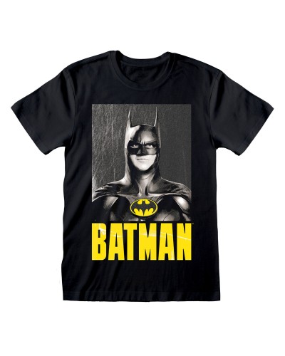 Batman Keaton T-Shirt Schwarz Unisex - Kurzarm DC Comics
