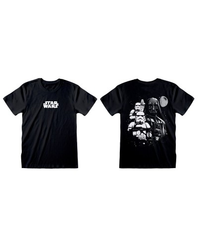 Maglietta Star Wars Collage Nero Unisex - Maniche Corte Fan Edition

