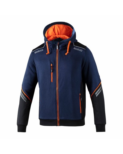 Sparco Tech Ndis Sweat à Capuche Homme Bleu Marine - Sport & Décontracté
