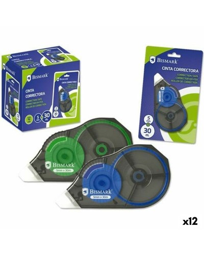 Correcteur à Ruban Bismark : 30m x 4,2mm, Lot de 12 pour Corrections Précises
