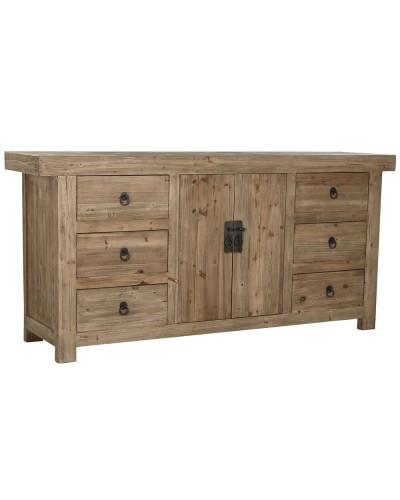 Credenza DKD Home Decor in Legno Naturale | 180x45x85 cm | Ideale per Soggiorno e Cucina | Design Elegante