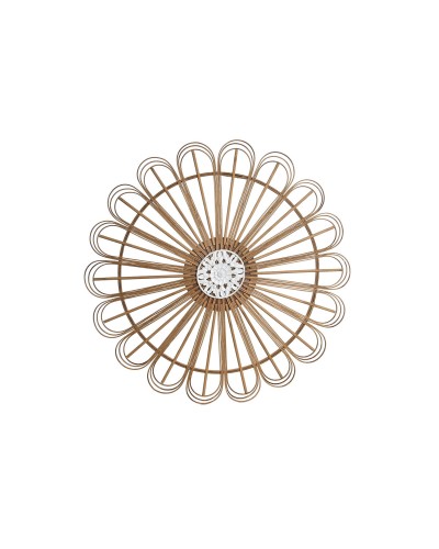 Väggdekoration DKD Home Decor Vit Brun Naturell Urban 70 x 1.5 x 70 cm 70 x 1,5 x 70 cm 73 x 1,5 x 73 cm