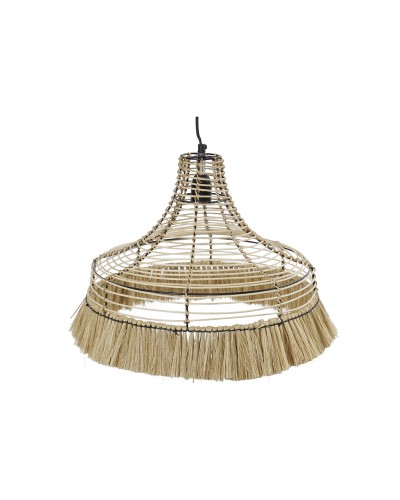 Lustre en Jute DKD Home Decor, Design Naturel Métal, 45 x 45 x 36 cm
