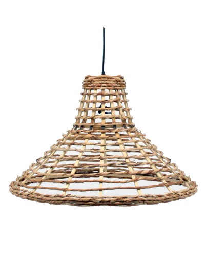 Plafondlamp DKD Home Decor 56 x 56 x 34 cm Bruin Rotan 50 W