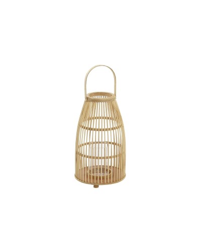 Kynttilänjalka DKD Home Decor Kristalli Bambu (25 x 25 x 56 cm)