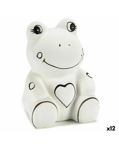 Keramik-Frosch-Spardose Grün (8,8 x 12 x 9,3 cm), 12er-Set
