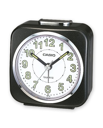 Casio Orologio Sveglia TQ-143S-1E Nero, Display Digitale, Snooze, Retroilluminazione