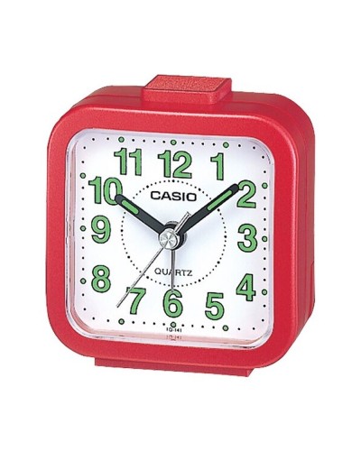 Casio TQ-141-4E Reloj Despertador Digital Rojo
