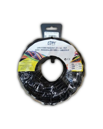 Câble EDM 1,5 mm², 25 m, Noir - Fonctionnement stable pour usinages EDM de haute précision.
