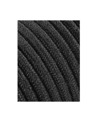 EDM C41 Elektrokabel 2x0,75 mm Schwarz Textilkabel für Verkabelung - 5 Meter
