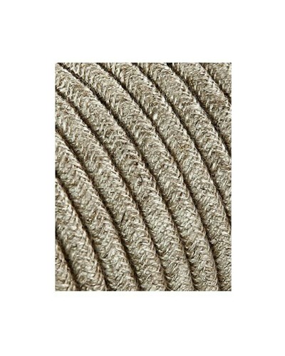 Kabel EDM 2 x 0,75 mm linne Textil 5 m