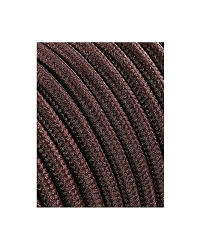 EDM C20 2G0.75mm Electrical Cable Brown Flexible Textile Cable 5 Meters
