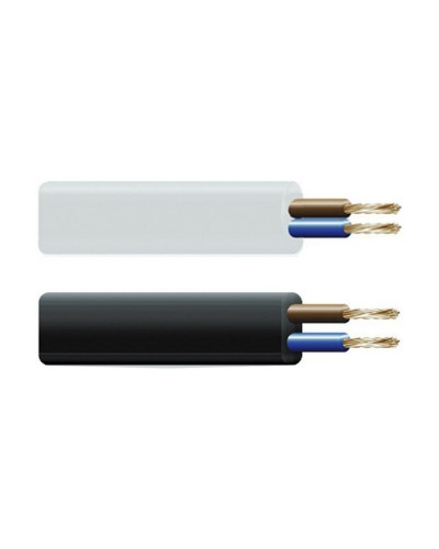 Kabel EDM C08 2 x 0,75 mm Bordeaux Textiel 5 m