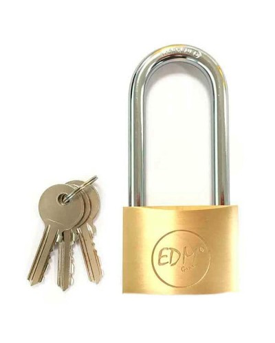 Cadenas en Laiton EDM avec Clé, Antivol Sûr pour Portes et Coffres-forts
