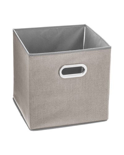 Boîte de Rangement en Tissu 5five Beige | 31 x 31 x 31 cm
