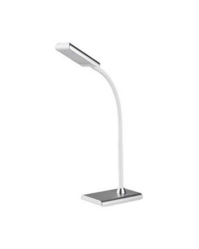 Lampada da scrivania EDM Flexo Argentata in polipropilene con 400 lm - 9 x 13 x 33 cm