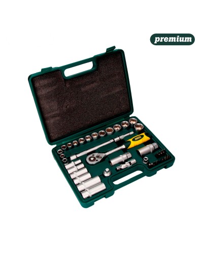 Set Chiavi a Bussola Mota da 3/8" con 40 Pezzi per Meccanica Auto e Riparazioni