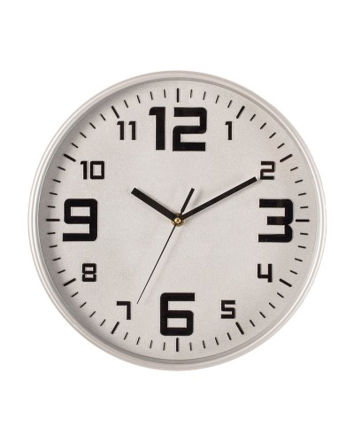 Atmosphera Silver-tone Polypropylene Table Clock 30 cm
