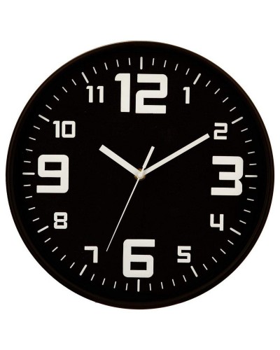 Horloge Murale 5five Noire Polypropylène (30 cm)
