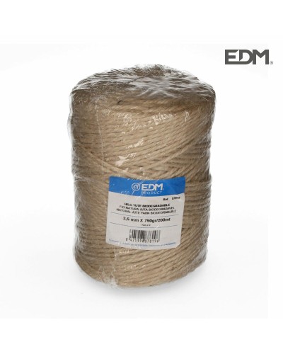 Filo EDM Naturale Elastico Biodegradabile - Bobina Fibra Naturale
