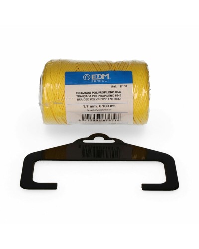 Corde Jaune Polypropylène Tressée EDM - Résistante et Flottante
