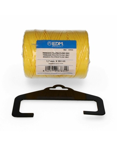 Corde en Polypropylène Tressée Jaune EDM - Résistante et Flottante
