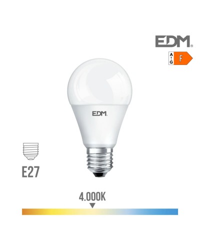 EDM F 20W E27 LED Bulb (4000K) - 2100 Lumen Brightness - Ø 5.9 x 11 cm
