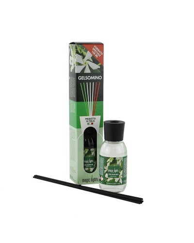 Mikado Lufterfrischer Weiße Blüten Magic Lights | Zarter Duft | 125 ml
