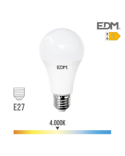 LED-lampa EDM E 24 W E27 2700 lm Ø 7 x 13,6 cm (4000 K)
