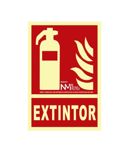 Skylt Normaluz Extintor PVC (21 x 30 cm)