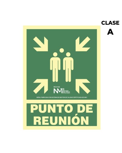 Señal Normaluz Punto de Encuentro en PVC - 22,4 x 30 cm
