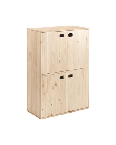 Meubel Astigarraga Dinamic4 4 deuren Natuurlijk Hout Pijnboom 105,4 x70,8 x 33 cm