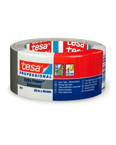 TESA Silver Duct Tape, 25m x 48mm: Robustness and quick repairs
