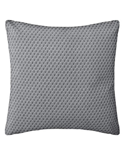 Coussin Atmosphera Otto Gris - Coton, 38 x 38 cm - Décoratif pour canapé ou lit.
