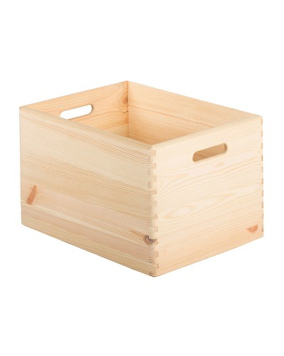 Astigarraga Mehrzweckbox aus naturbelassenem Kiefernholz (40 x 30 x 23 cm) - Organisation und Lagerung
