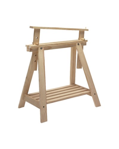 Tischbock Astigarraga Architec aus Kiefernholz, 70 x 45 x 70 cm
