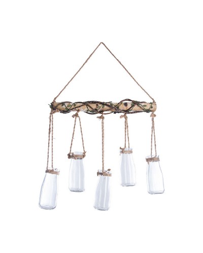 Pot de Fleurs Suspendu Décoratif Atmosphera en Jute, 44,5 x 40,5 x 6 cm
