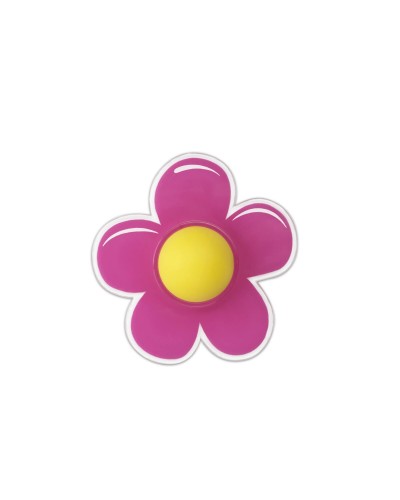 Türschutzaufkleber Blume Inofix Rosa PVC - Kratzschutz
