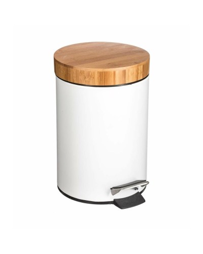 Poubelle à pédale 5five Natureo 3 litres - Pratique et élégante pour la gestion des déchets ménagers.
