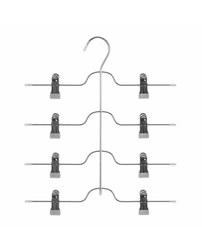 Meervoudige Hanger 5five Klemt Zilverkleurig Broeken Multicolour Lichtgrijs Metaal Ijzer 32,5 x 37,6 cm