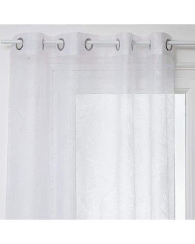 Gordijn Atmosphera Tropical Polyester Wit (140 x 240 cm)