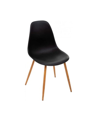 Atmosphera Taho Silla de Comedor de Polipropileno Negro (47x53x85 cm)
