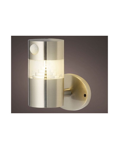 Applique Murale Lumineo Acier Inoxydable, 12 x 16 cm, Éclairage Moderne
