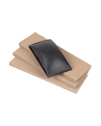 Papier abrasif assorti Wolfcraft pour polissage, grain mixte.
